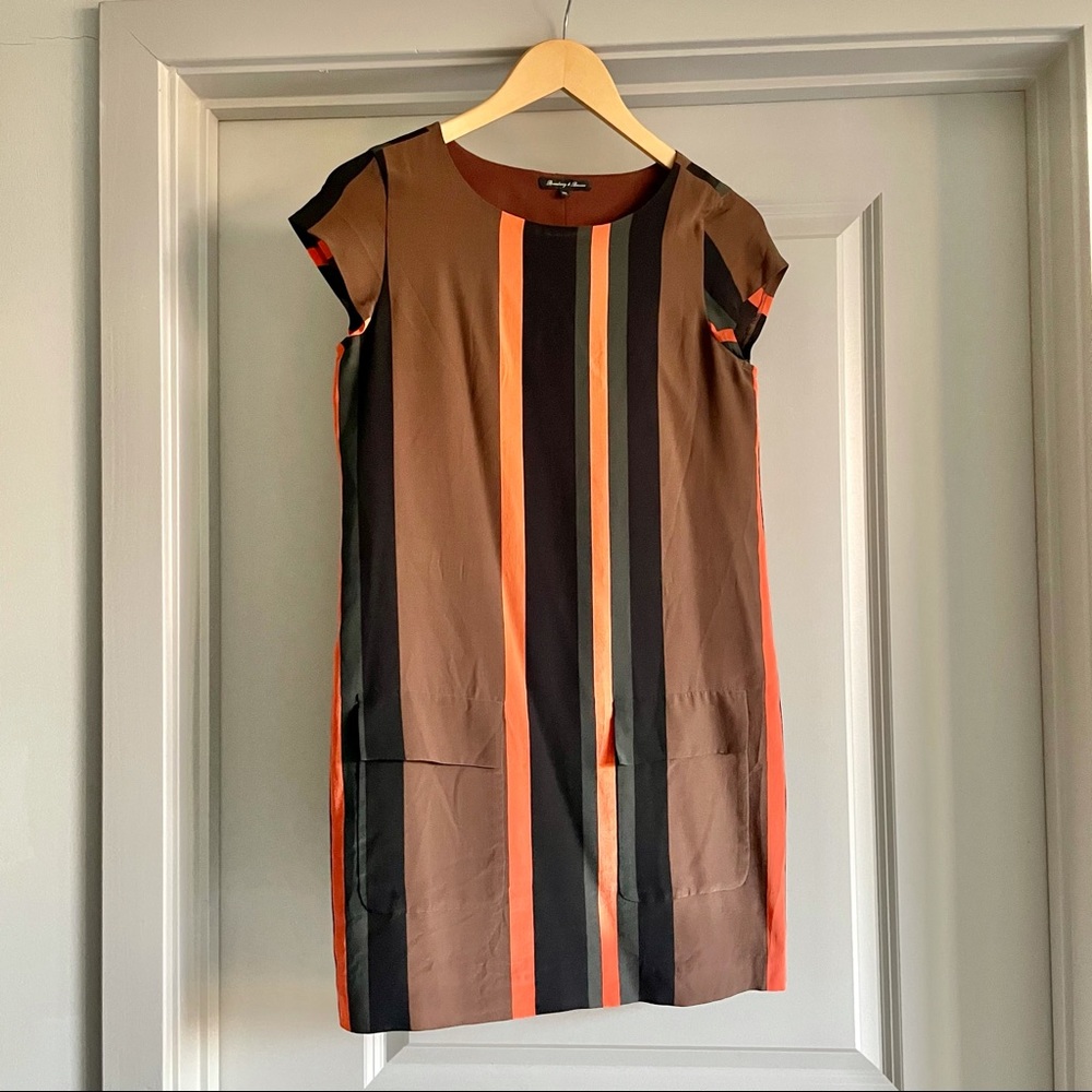 Madewell Striped Silk Dress